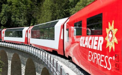 Tren panorámico en Suiza
