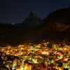 Vista noctura de Zermatt