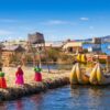 Lago Titicaca en Puno, Perú