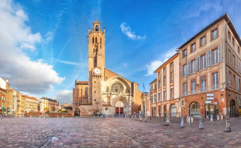 Vista Panorámica de la catedral de Toulouse.