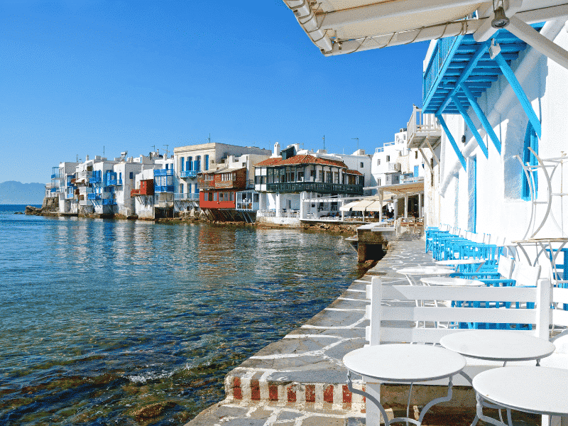 Mikonos platja, Islas Cícladas