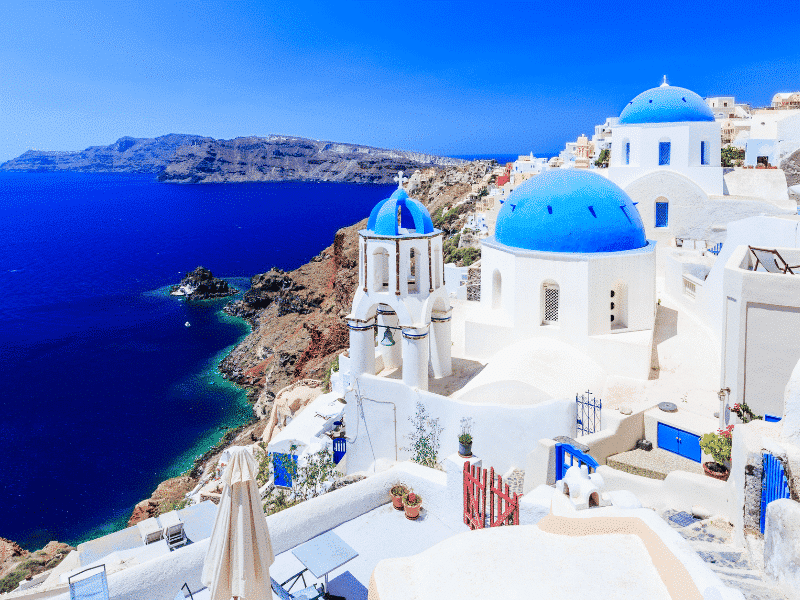 panoramica de santorini