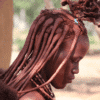 Persona de la tribu Hima, a Namíbia