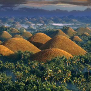 Philippines, Chocolate Hills at sunrise