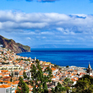 Vista panoramica de Funchal, Isla de Madeira, Portugal