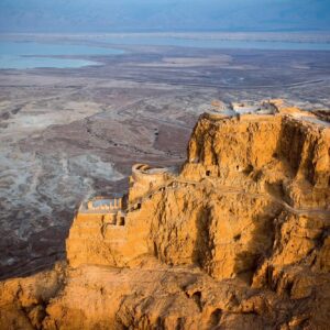 Vista panoràmica de Masada, Terra Santa